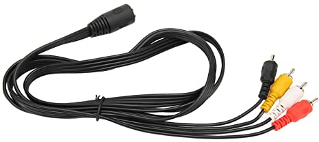 Cable DIN de 5 Pines a 4 RCA, Cable Adaptador de Sonido Plug and Play Duradero Hembra a Macho, Plug and Play, para Altavoz Amplificador de CD, 4.9 Pies