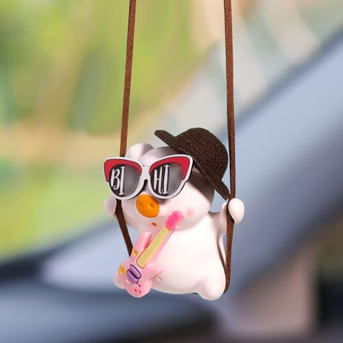 AutoZubehör zum Aufhängen, Auto Anhänger Schwein Swinging Auto-Spiegelaufhängung Car Accessories Auto Rückspiegel Nette Innen Dekoration Hänge Ornament Spiegel Charms Zubehör Cute Lustige Geschenke