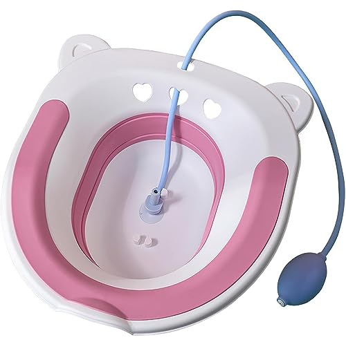 Sitzbad-Becken, tragbares Bidet-Sitzbad, Pflegebecken für schwangere Frauen, Badewanne, persönliche Wasch-Bidet-Schüssel, persönliche Wasch-Bidet-Schüssel für Hämorrhoiden-/Dammbehandlung, Vermei