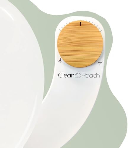 Clean Peach bidet toilette wc - Marque Française - toilette japonaise economique et ecologique - wc japonais facile à installer - douchette wc (Bidet Classique Bambou)