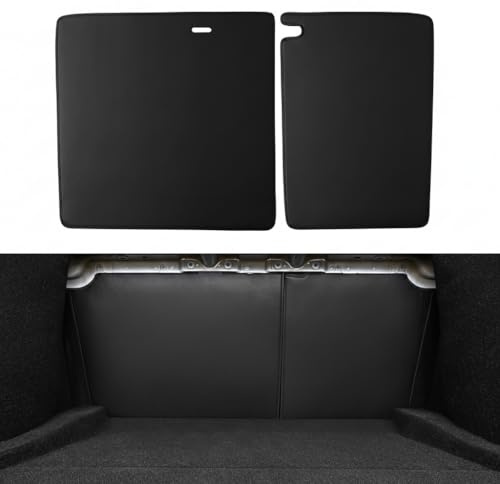 BASENOR Backrest Protector for 2026 2025 2024 Tesla Model 3 Highland 2nd Row Seat Back Cover All-Weather Kick Mats Leather [Proprietary Design] Scratch-Resistant Model 3 Interior Accessories 2PCS
