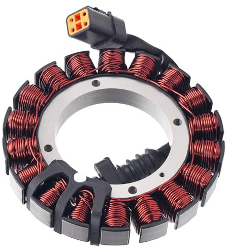 AHL motorrad lichtmaschine Generator Statorspule Zündspule 30017-01A 30017-01B Kompatibel mit Harley Softail Springer EFI FXSTSI 2001-2006/Harley Softail Springer FXSTS 2001-2006