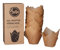 Sallys Lot de 60 caissettes à muffins XXL en forme de tulipe - Papier séparateur marron non blanchi