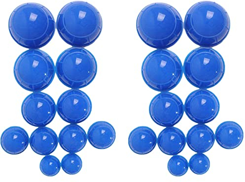 Janasiba 24 Stück Blau Vakuum SchröPf Becher für Das Gesundheits Wesen Silikon Saugnapf Massage