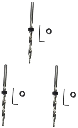 HOMSFOU Juego De 3 Brocas Avellanadas Para Madera Escariador De Agujeros Para Madera Perforación Rápida Construcción De Acero Expulsión Eficiente De Aserrín.
