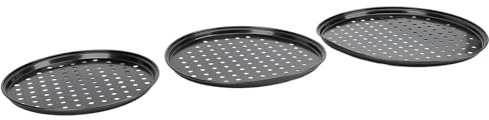 Molde para Pizza Antiadherente de Acero Al Carbono con Agujeros, Horneado para Horno Doméstico, Moldes Redondos para Hornear, 3 Tamaños, Apto para Lavavajillas