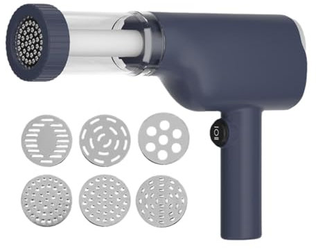 Machine à pâtes automatique, machine à pâtes électrique portable, coupe-presse à nouilles automatique rechargeable | Coupe-tagliatelles avec 6 moules différents, machine à pâtes sans fil pour