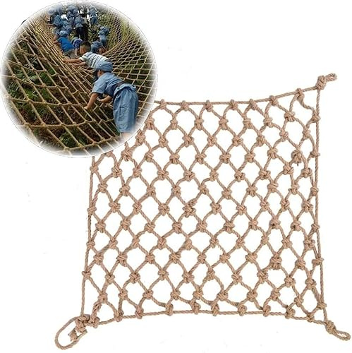 WXF86djl Kletternetz für Kinder 16mm/15cm Seilnetz Dekornetz Frachtnetz Outdoor-Kletternetz Starkes und langlebiges Handlauf-Treppennetz Dekorieren Sie die Wände for den Außenbereich(1m*1m)