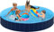Pourbibi Grande Piscina per Cani 160 cm x 30 cm- Vasca Resistente per Razze Grandi, Piscina Pieghevole Antiscivolo con Bordo Rinforzato,PVC Spesso, Lunga Durata,