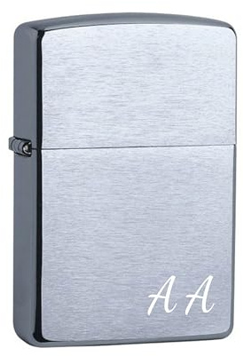 Feuerzeug mit Gravur, personalisierte Geschenke Männer, Hochzeitstag Geschenk für Mann Freund, Sturmfeuerzeug Männergeschenke, Geburtstagsgeschenk Zubehör (Initialen klein)