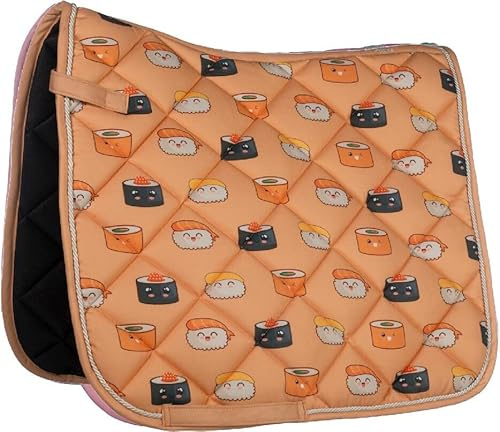 HKM Naples Schabracke, Pastellorange/Grau, Dressur