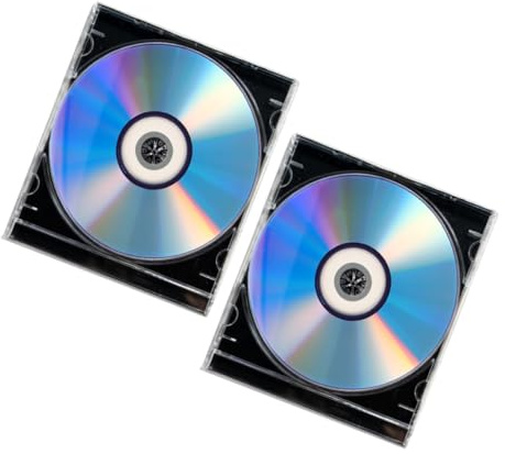 Artibetter 2juegos Disco CD-r Virgen Disco CD Vacío para Grabar Música Datos y Fotos De Grabables con Estuche