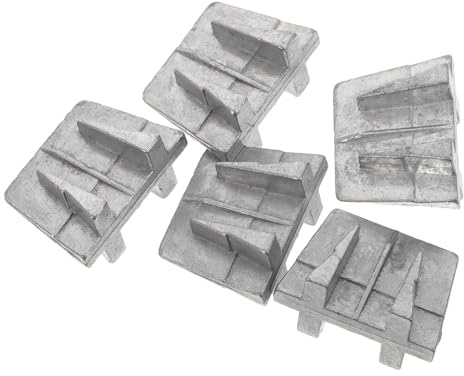 Yardenfun 5 Stück Aluminium Keil für Axtstiele Kegelförmige Spaltkeile zur Befestigung und Verstärkung von Hammer und Axtstielen Rostfrei Formstabil für Handwerker und Bauarbeiten