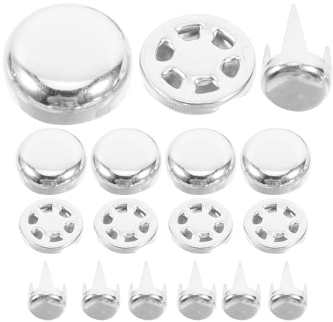 HEALSOPTHY 200 Stück Metall Ersatzknöpfe 13mm Rund für Baseballkappen Schirmmützen Allgemein Verschleißfest und Sicherer Sitz Reparatur und Bastelzubehör für Outdoor Hüte