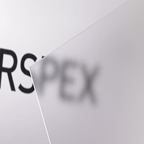3mm Perspex Single Sided Frosted Gloss Acrylic Plastic Sheet 13 Sizes to Choose (500mm x 500mm)