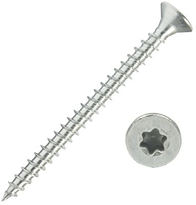 200 Spanplattenschrauben 5,0x60 Edelstahl A2 V2A VA Torx Vollgewinde Holz | Edelstahlschrauben Spanplattenschrauben mit Senkkopf, Holzschrauben, Holzbauschraube, Universalschrauben mit verstärktem Kopf