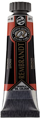 Rembrandt Ölfarbe Tube - 15 ml Bronze 811 - Extrafeine Qualität - Hohe Lichtechtheit - Professionelle Künstler Ölfarbe