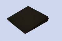 Theraline Sitzkeilkissen Keilkissen inkl. Bezug ca. 40 cm x 38 cm x 7/1 cm, Köper schwarz