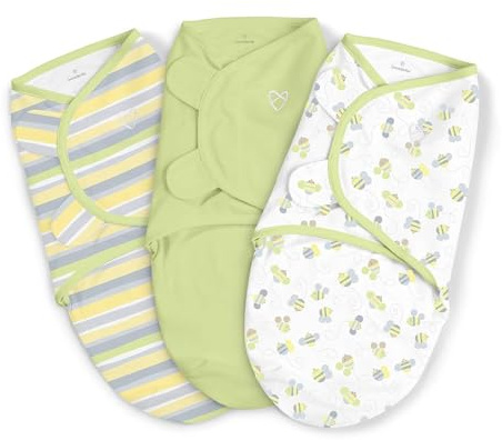 SwaddleMe Original Swaddle 3-PK, Busy Bees (SM) by SwaddleMe