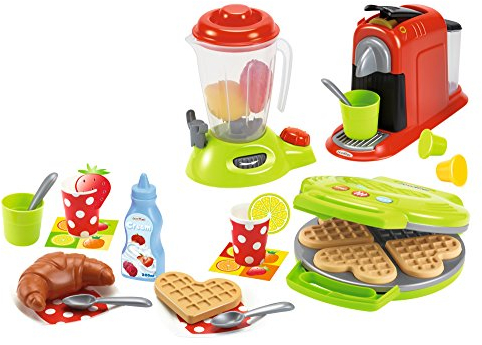 Jouets Ecoiffier – 2624 - Petit Électroménager pour enfants 100 % Chef – 28 pièces – Dès 18 mois – Fabriqué en France