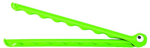 MSC International Joie Croc Bag Clips, Set of 2, 10-Inches x .75-Inches x .5-Inches, Green, One Size