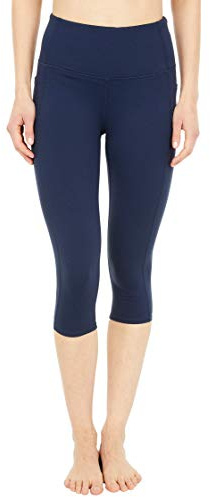 Skechers Gowalk High Waisted Capri, Pantalones Deportivos Mujer Mujer, Navy, Large