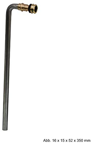 Viega Raxofix 5375.21P - Arco para radiador (acero inoxidable, 16 x 15 x 52 x 350 mm)