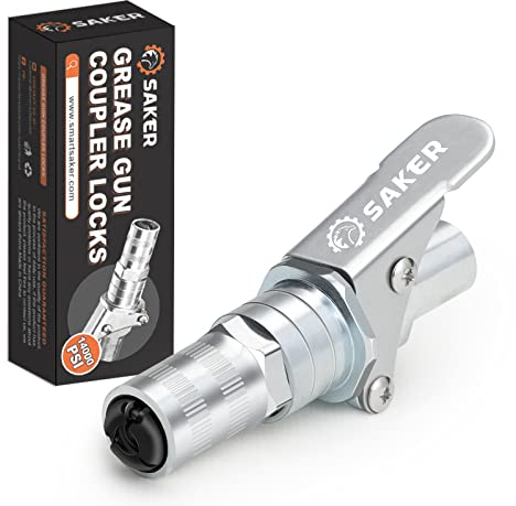 Saker Schnellkupplung für Fettpresse-Upgrade auf 14000 PSI,Pflicht-Schnellkupplungen,kompatibel mit Allen Fettpressen 1/8 NPTArmaturen (1 Stück)