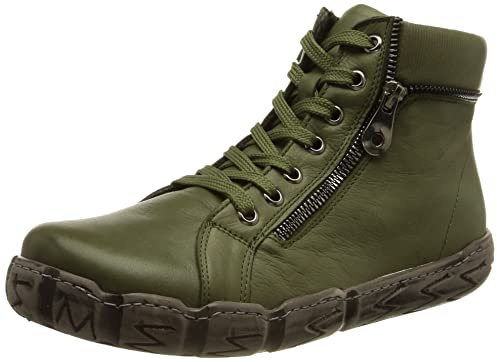 Andrea Conti Damen Boot Sneaker, Oliv, 36 EU