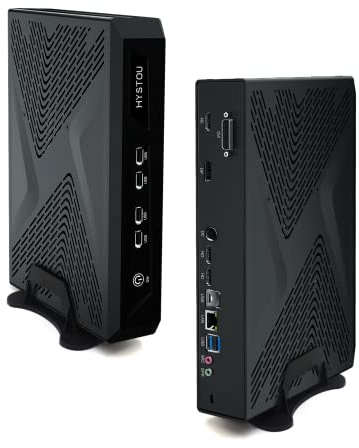 HYSTOU Mini Gaming PC, Mini Gaming Computer Core i5 12400F 12th Gen Windows 11 Pro Mini PC, 32GB DDR4 1TB NVMe SSD Mini PC Gaming with GTX1650, Four Screen Display Output GTX1650 Mini PC, WIFI6/BT5.2