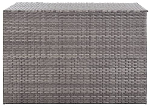Higsose Baule Giardino Esterno 150x100x100 cm Baule Rattan Cassa Da Esterno Giardino Cassapanche Per Esterno Baule Giardino Grande Baule Da Esterni Baule Portalegna Da Interno Grigio