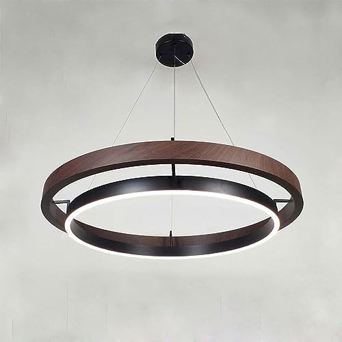 CONERY Candelabro de anillo marrón Lámpara colgante LED moderna Iluminación interior de hierro Lámpara colgante minimalista Iluminación de suspensión Iluminación creativa Decoración Aplicar a techo al