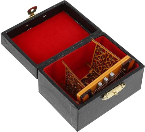ibasenice Dulcimer Modell Miniatur Instrument Dekoration Realistisches Hackbrett Modell Für Tisch Stilvolle Wohnaccessoires Geschenkidee Für Musikliebhaber Und Sammler