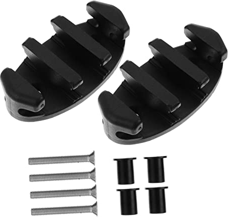 WHAMVOX Nylon Bootszigklampe 2 Stück Marinegrade Befestigungen Kajak Zubehör Mit Schrauben Für Kanus Und Boote