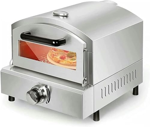 GFXYQPDNV Pizza Electric Four, Goaster Oven avec Tiroir en Acier Inoxydable, Température Uniforme À 360 °, Haute Température Et Résistance À La Corrosion, Idéale pour Le Restaurant À La Maison
