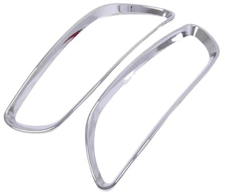 MEIZIYU Nebelschlussleuchte-Lampenabdeckungs-Ordnung, passend for Hyundai Santa Fe 2010 2011 2012, Chrom, Nebelscheinwerfer-Formteil, Auto-Styling-Zubehör Nebelscheinwerfer-Zierrahmen