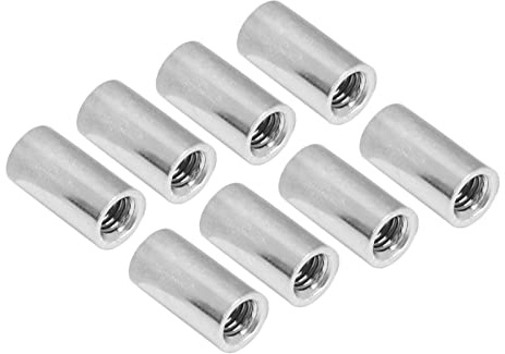 20 Stück Runde Überwurfmutter, M5 15mm Länge Edelstahl Innengewinde Verbindungsmutter für Bolzen, Bolzen, Mechanische Schrauben
