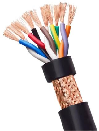 2 Meter Elektrokabel Schaltlitze 0.5mm² - 2.5mm², Elektrischer Draht PVC-isoliert, Verzinntes Kupferkabel, RVSP Kupfer, für Anti-Signal-Störkreise(2-core x 2.5mm²)
