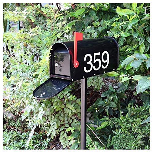 Buzón de correos Buzón de correos Buzón de correos decorativo de metal americano Buzón de correos retro Villa Buzón de periódicos Rain Milk para exteriores Buzón de correos exterior resistente a la i