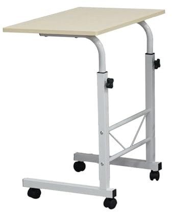 LFYDYKJ Betttisch Mit Rollen Überbetttisch mit Rollen, höhenverstellbarer Schreibtisch mit rollbarem Laptop-Schreibtisch for Sofa mit rollbarem Schreibtisch FüR Wohnzimmer