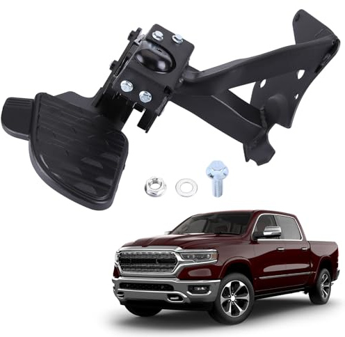 LICHENGTAI 82215289AG Hintere Bettstufe Einziehbare Stoßstange kompatibel mit Dodge Ram 1500 DT 2019-2021 Bumper Step BedStep Heckklappenstufe