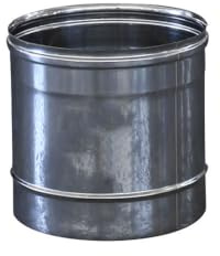 Tubo Monoparete in Acciaio Inox AISI 316 SP. 5/10 da 250mm - per Camini, Stufe a Pellet e Caldaie (Ø250 mm)