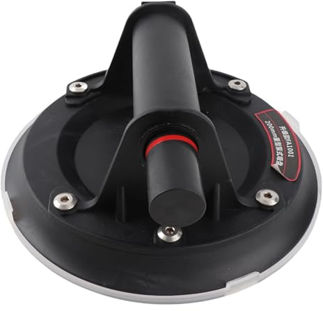 Glasheber 20 cm, Vakuum Saugheber, Kunststoff Gummi Metall, 220 kg Tragkraft - Starker Halt, Einhand Bedienung, Ideal für Fliesenheber und Möbelheber