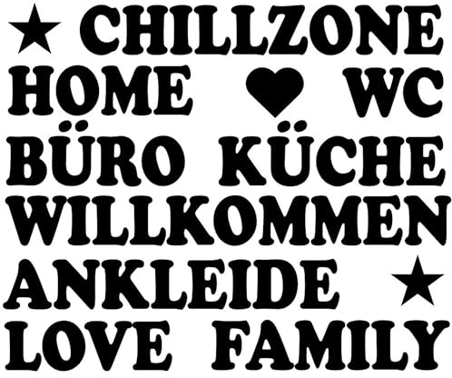 Traumwelten-Zimmermann Holzbuchstaben – Schriftzug aus 3 mm MDF tiefschwarz – Wanddeko & Türschild – Dekobuchstaben für Zuhause, Hochzeit & Geschenkideen