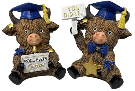 Figurine de vache – Fournitures de fête mignonnes en résine | Décoration d'animaux de la ferme – Pour bureau, jardin, entrée, salon, dortoir, cour, appartement, vacances d'anniversaire