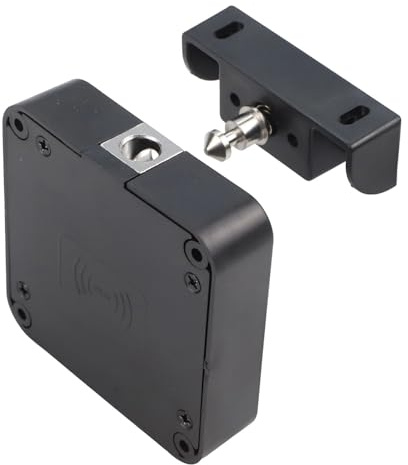 MeevrgR Smart Schranktürschloss für Tuya App-Fernbedienung, elektrisches Schubladenschloss mit Bluetooth-Entriegelung, 76 x 76 x 20 mm, Schwarz