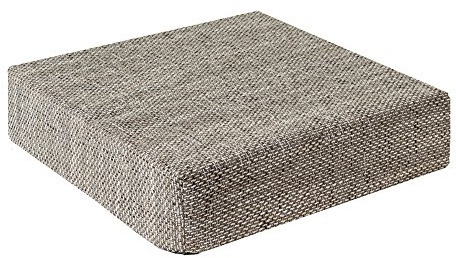 TREND Schwar Textilien ® | Orthopädischer Sitzerhöhung | Grobgewebt | 40x40x10 cm | Hellgrau