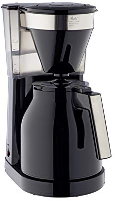 Melitta 1023-08 EasyTop Therm Filterkaffeemaschine, Edelstahl, Kunststoff schwarz