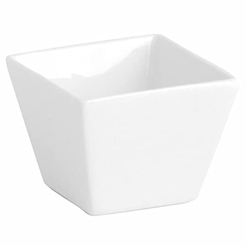 Quid Bandeja de Aperitivos Chef Cerámica Blanco (7,5 cm) (Pack 12x)