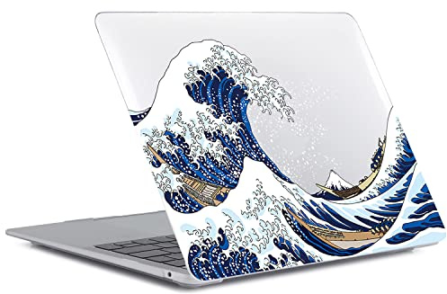Funda Compatible con Macbook Pro 13 Pulgadas 2015 2014 2013 2012 Versión Modelo A1425 A1502 con Pantalla Retina, Carcasa Rígido de Plástico Cubierta Protectora, Ola de mar